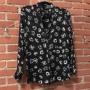 Ralph Lauren Black and white blouse